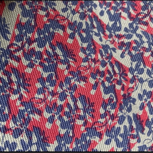 CAbi Palm Beach crop pants Multicolor Patterned Button-Up womens 8 strech - Picture 12 of 16